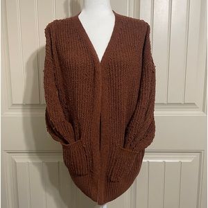 Women’s Olive & Oak Brown Cardigan Size S